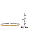 3 1/2 Carat Citrine And Diamond Graduated Tennis Bracelet In 14 Karat White Gold, 6 1/2 Inches Image-4