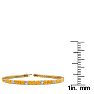 3 1/2 Carat Citrine And Diamond Graduated Tennis Bracelet In 14 Karat Yellow Gold, 6 1/2 Inches Image-4