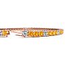 4 1/4 Carat Citrine And Diamond Graduated Tennis Bracelet In 14 Karat Rose Gold, 7 1/2 Inches Image-3