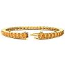 9 1/5 Carat Citrine Tennis Bracelet In 14 Karat Yellow Gold, 7 Inches Image-2