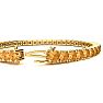 9 1/5 Carat Citrine Tennis Bracelet In 14 Karat Yellow Gold, 7 Inches Image-3