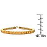 9 3/4 Carat Citrine Tennis Bracelet In 14 Karat Yellow Gold, 7 1/2 Inches Image-4