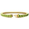 9 3/4 Carat Peridot Tennis Bracelet In 14 Karat Yellow Gold, 7 1/2 Inches Image-2