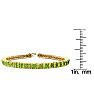 9 3/4 Carat Peridot Tennis Bracelet In 14 Karat Yellow Gold, 7 1/2 Inches Image-4