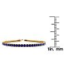 5 1/4 Carat Sapphire Tennis Bracelet In 14 Karat Yellow Gold, 7 Inches Image-4