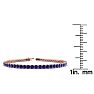 6 1/3 Carat Sapphire Tennis Bracelet In 14 Karat Rose Gold, 8 1/2 Inches Image-4