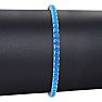 5 1/4 Carat Blue Topaz Tennis Bracelet In 14 Karat White Gold, 7 Inches Image-5