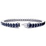 11 Carat Sapphire Tennis Bracelet In 14 Karat White Gold, 6 Inches Image-2