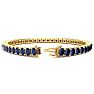 12 Carat Sapphire Tennis Bracelet In 14 Karat Yellow Gold, 6 1/2 Inches Image-2
