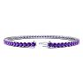4 Carat Amethyst Tennis Bracelet In 14 Karat White Gold, 7 Inches Image-2