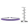 4 Carat Amethyst Tennis Bracelet In 14 Karat White Gold, 7 Inches Image-4