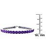 9 1/5 Carat Amethyst Tennis Bracelet In 14 Karat White Gold, 7 Inches Image-4
