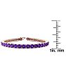 9 3/4 Carat Amethyst Tennis Bracelet In 14 Karat Rose Gold, 7 1/2 Inches Image-4