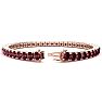 Garnet Bracelet: Garnet Jewelry: 4 Carat Garnet Tennis Bracelet In 14 Karat Rose Gold, 6 Inches Image-2