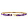 5 Carat Amethyst Tennis Bracelet In 14 Karat Yellow Gold, 9 Inches Image-2