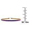 5 Carat Amethyst Tennis Bracelet In 14 Karat Yellow Gold, 9 Inches Image-4