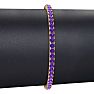 5 Carat Amethyst Tennis Bracelet In 14 Karat Yellow Gold, 9 Inches Image-5