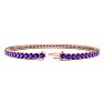 4 Carat Amethyst Tennis Bracelet In 14 Karat Rose Gold, 7 Inches Image-2