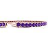 4 Carat Amethyst Tennis Bracelet In 14 Karat Rose Gold, 7 Inches Image-3