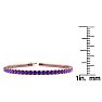 4 Carat Amethyst Tennis Bracelet In 14 Karat Rose Gold, 7 Inches Image-4