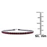 Garnet Bracelet: Garnet Jewelry: 4 1/2 Carat Garnet Tennis Bracelet In 14 Karat White Gold, 6 1/2 Inches Image-4