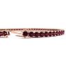 Garnet Bracelet: Garnet Jewelry: 4 1/2 Carat Garnet Tennis Bracelet In 14 Karat Rose Gold, 7 Inches Image-3