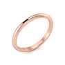 18K Rose Gold 2MM Ladies and Mens Wedding Band, Size 9, Free Engraving Image-2