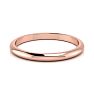 18K Rose Gold 2MM Ladies and Mens Wedding Band, Size 9, Free Engraving Image-3