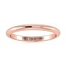 18K Rose Gold 2MM Ladies and Mens Wedding Band, Size 14.5, Free Engraving Image-1