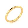 18K Yellow Gold 2MM Ladies and Mens Wedding Band, Size 11, Free Engraving Image-2