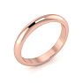14K Rose Gold 3MM Ladies and Mens Wedding Band, Size 15.5, Free Engraving Image-2