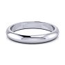 18K White Gold 3MM Ladies and Mens Wedding Band, Size 3, Free Engraving Image-3