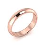 14K Rose Gold 4MM Ladies and Mens Wedding Band, Size 16, Free Engraving Image-2