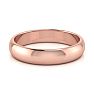 14K Rose Gold 4MM Ladies and Mens Wedding Band, Size 16, Free Engraving Image-3