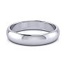 14K White Gold 4MM Ladies and Mens Wedding Band, Size 9, Free Engraving Image-3