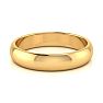 18K Yellow Gold 4MM Ladies and Mens Wedding Band, Size 11, Free Engraving Image-3