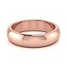 10K Rose Gold 5MM Ladies and Mens Wedding Band, Size 14, Free Engraving Image-3