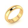 10K Yellow Gold 5MM Ladies and Mens Wedding Band, Size 12, Free Engraving Image-2