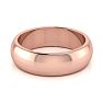 10K Rose Gold 6MM Ladies and Mens Wedding Band, Size 15, Free Engraving Image-3