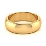 14K Yellow Gold 6MM Ladies and Mens Wedding Band, Size 5, Free Engraving Image-3