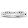 1/4 Carat Diamond Wedding Band In 14 Karat White Gold Image-1