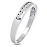 1/4 Carat Diamond Wedding Band In 14 Karat White Gold Image-2