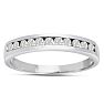1/4 Carat Diamond Wedding Band In 14 Karat White Gold Image-4