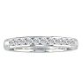 1 Carat Diamond Wedding Band In 14 Karat White Gold Image-1