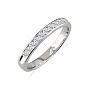 1 Carat Diamond Wedding Band In 14 Karat White Gold Image-2