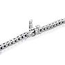5 Carat Sapphire and Diamond Bracelet In 14 Karat White Gold Image-3