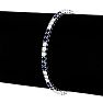 5 Carat Sapphire and Diamond Bracelet In 14 Karat White Gold Image-4
