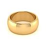 14K Yellow Gold 8MM Heavy Comfort Fit Ladies and Mens Wedding Band, Size 5 Image-3