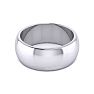 18K White Gold 8MM Heavy Comfort Fit Ladies and Mens Wedding Band, Size 4 Image-3