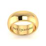 18K Yellow Gold 8MM Heavy Comfort Fit Ladies and Mens Wedding Band, Size 10 Image-1